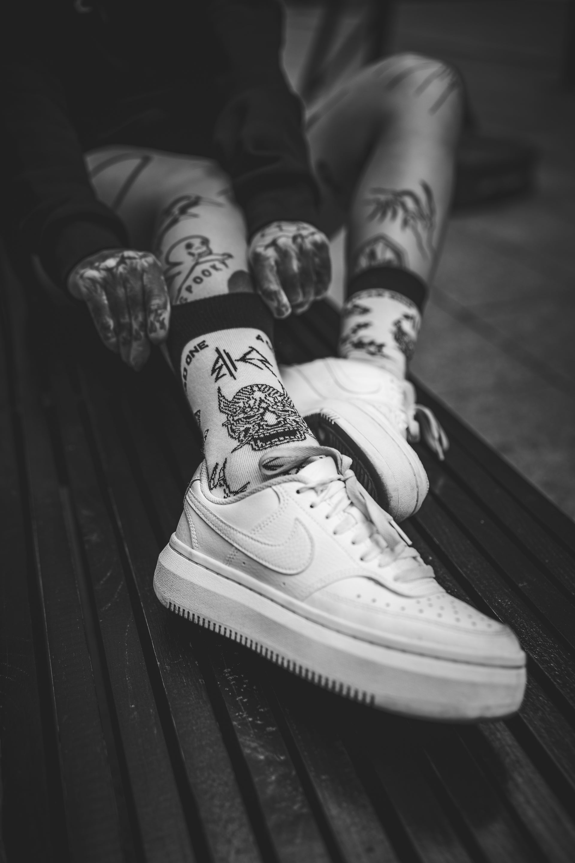 Skarpety BIES OG SOCKS – polska odzież alternatywna, streetwear goth rock style, darkwear unisex akcesoria.